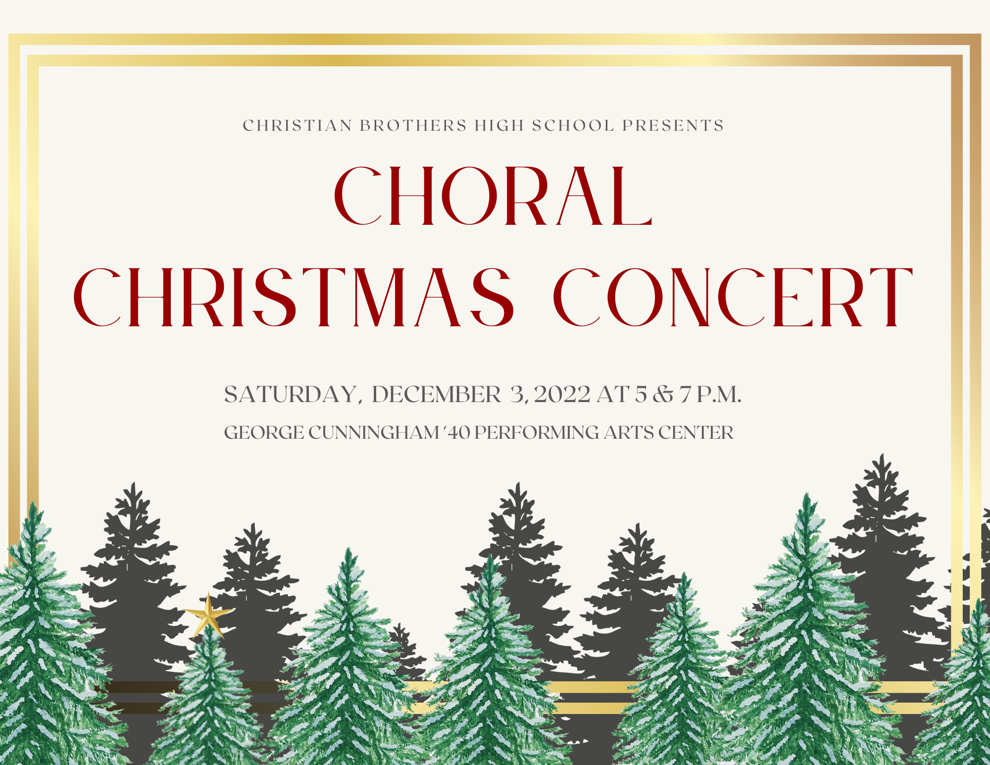 Choral Christmas Concert Christian Brothers High School