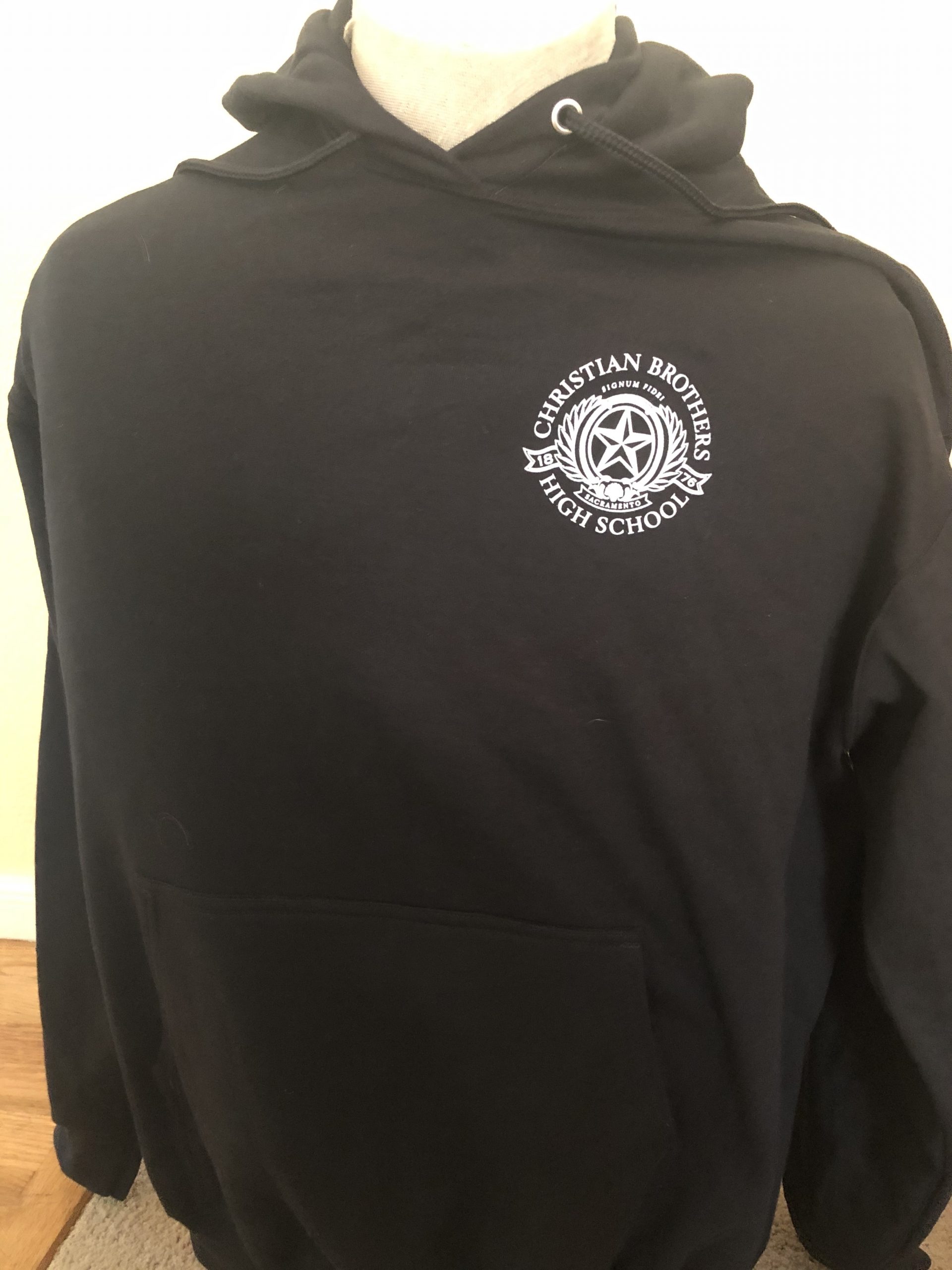 Black CB Hoodie/White School Seal – Christian Brothers High School