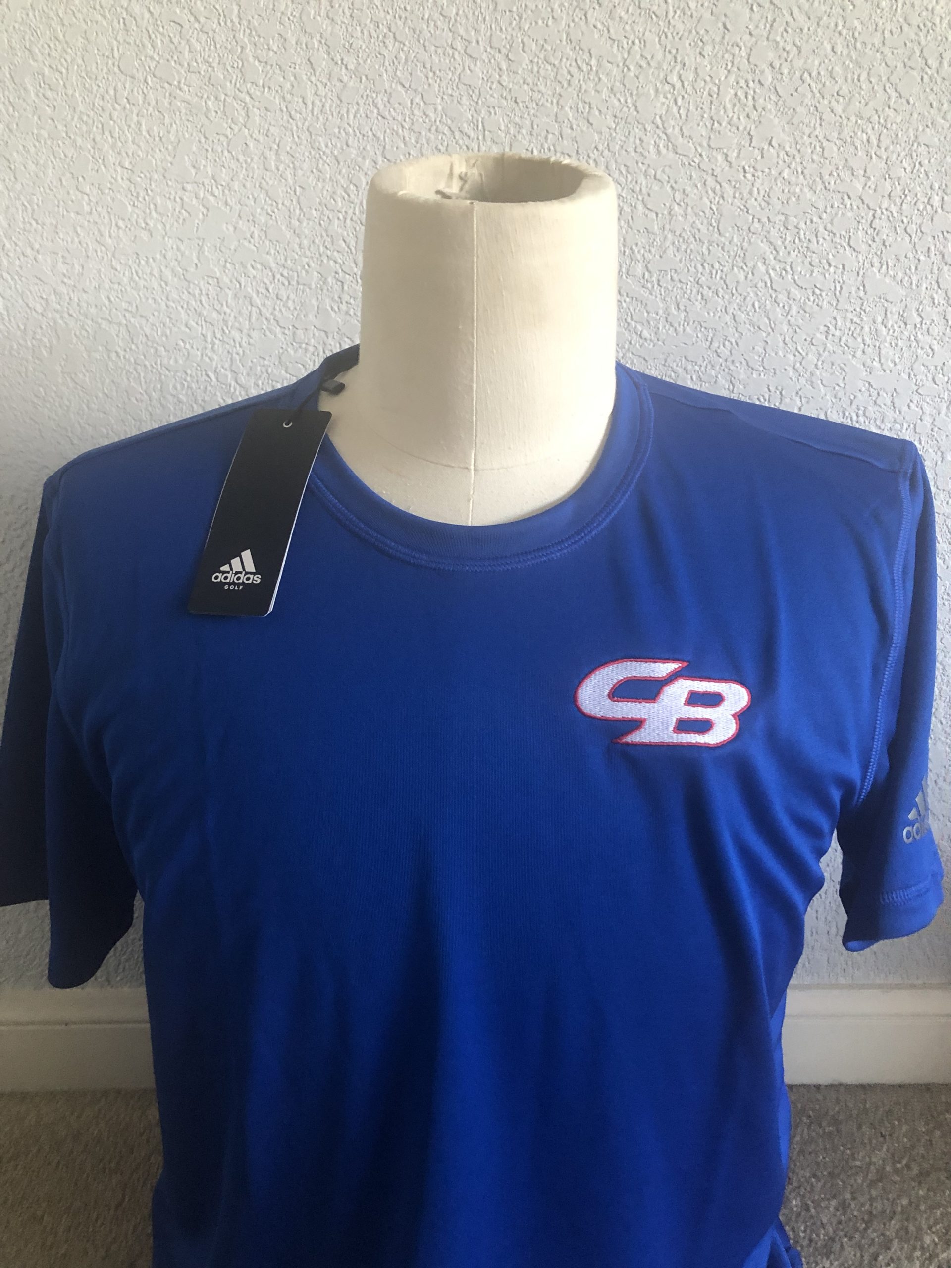 Blue Adidas Dri-Fit T-Shirt with CB Logo – Christian High School